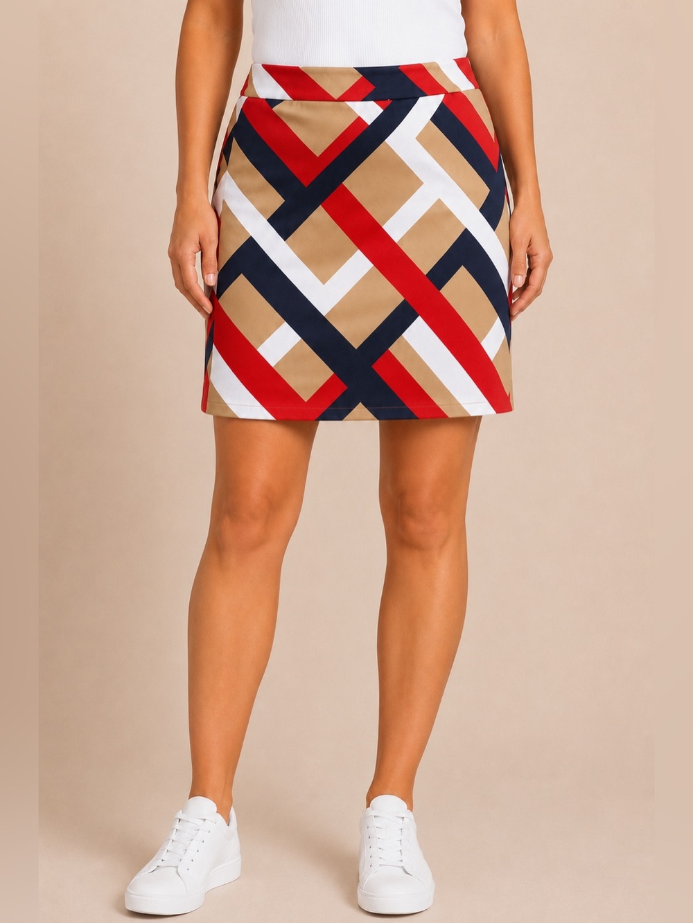 Ann Taylor | Geometric Print A-Line Skirt | Size 12 | Like New | Business Casual